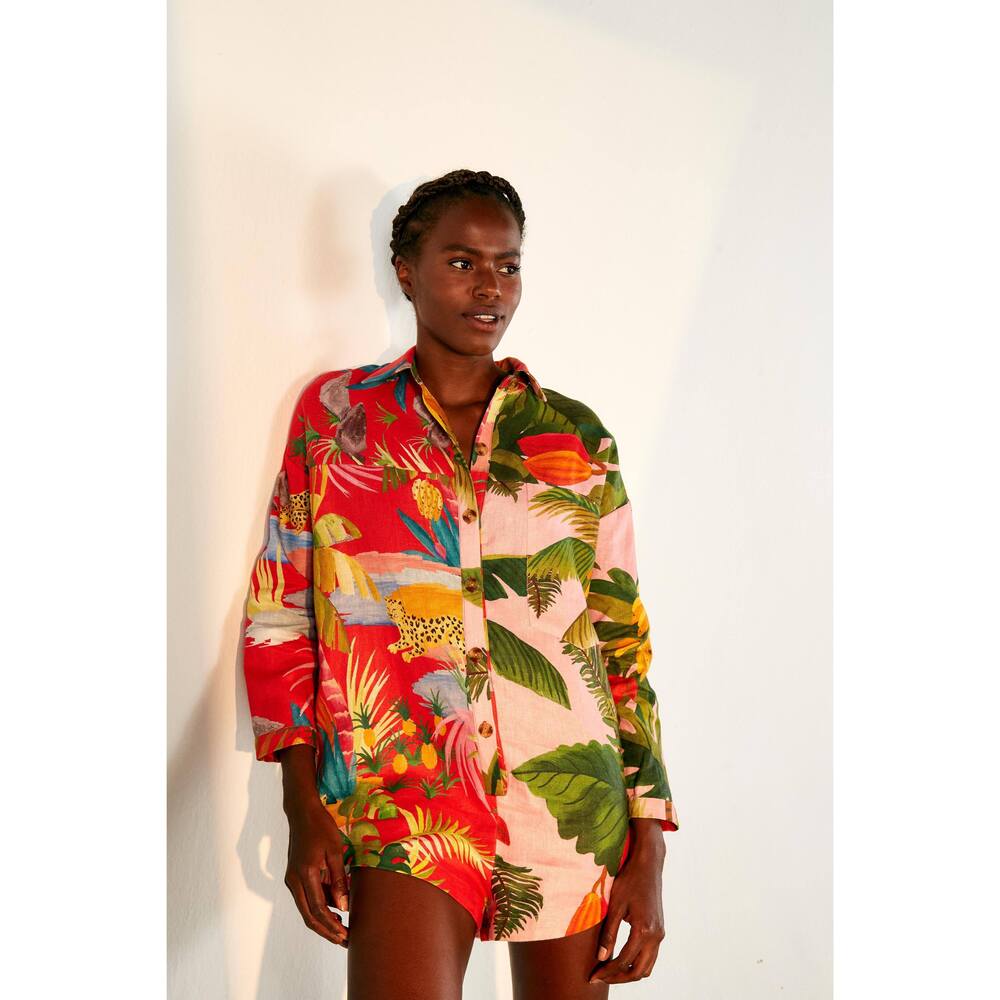 MIXED PRINTS ROMPER